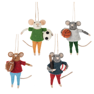 Sports Mice Ornaments
