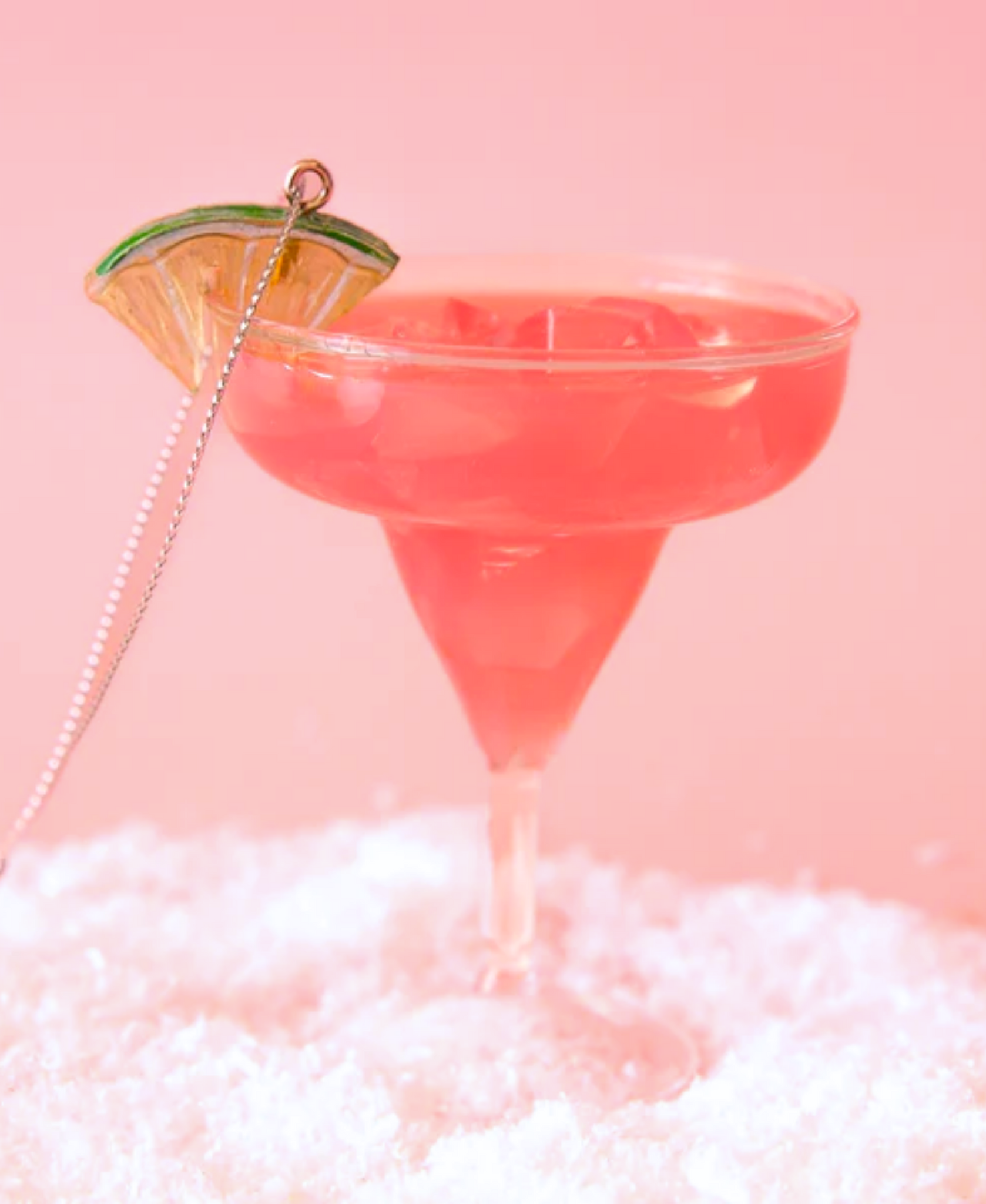 Strawberry Margarita Glass Ornament