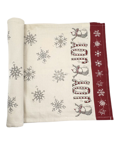 Primitives By Kathy Joy Snowman Table Runner