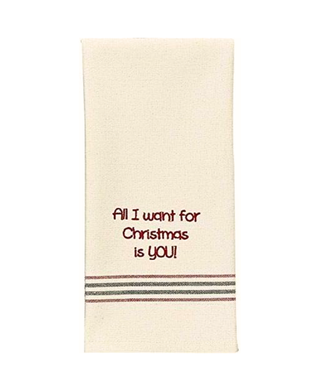 Park Designs All I Want For Christmas Is You Dish Towel