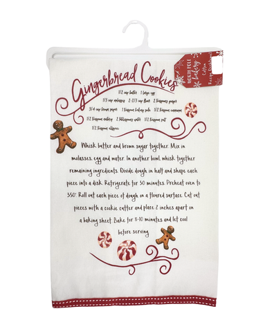 North Pole Bakery Gingerbread Cookies Dish Towel