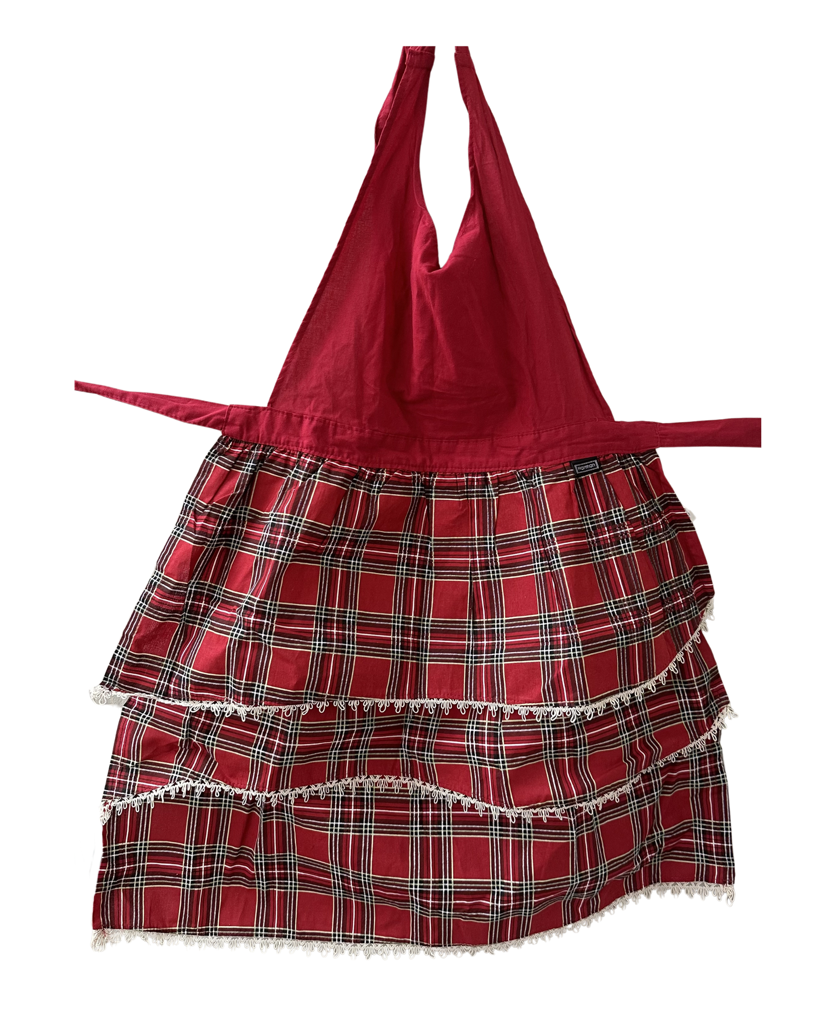 Harman Red Holiday Plaid Sweetie Apron