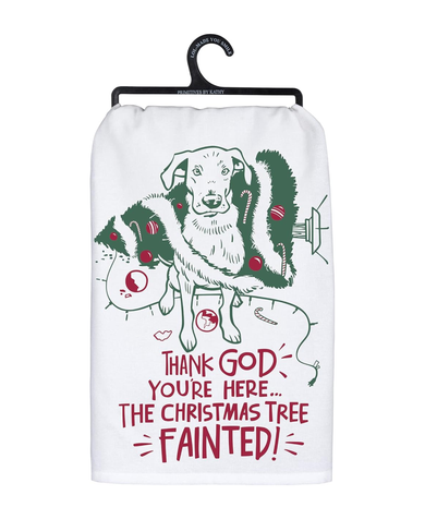 Primitives By Kathy Tree Fainted Dish Towel