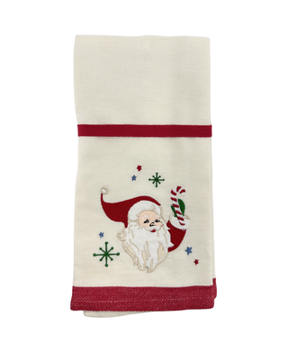 Tag Deer & Santa Guest Towels Set of 2