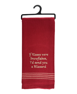 Park Designs If Kisses Were Snowflakes Dish Towel