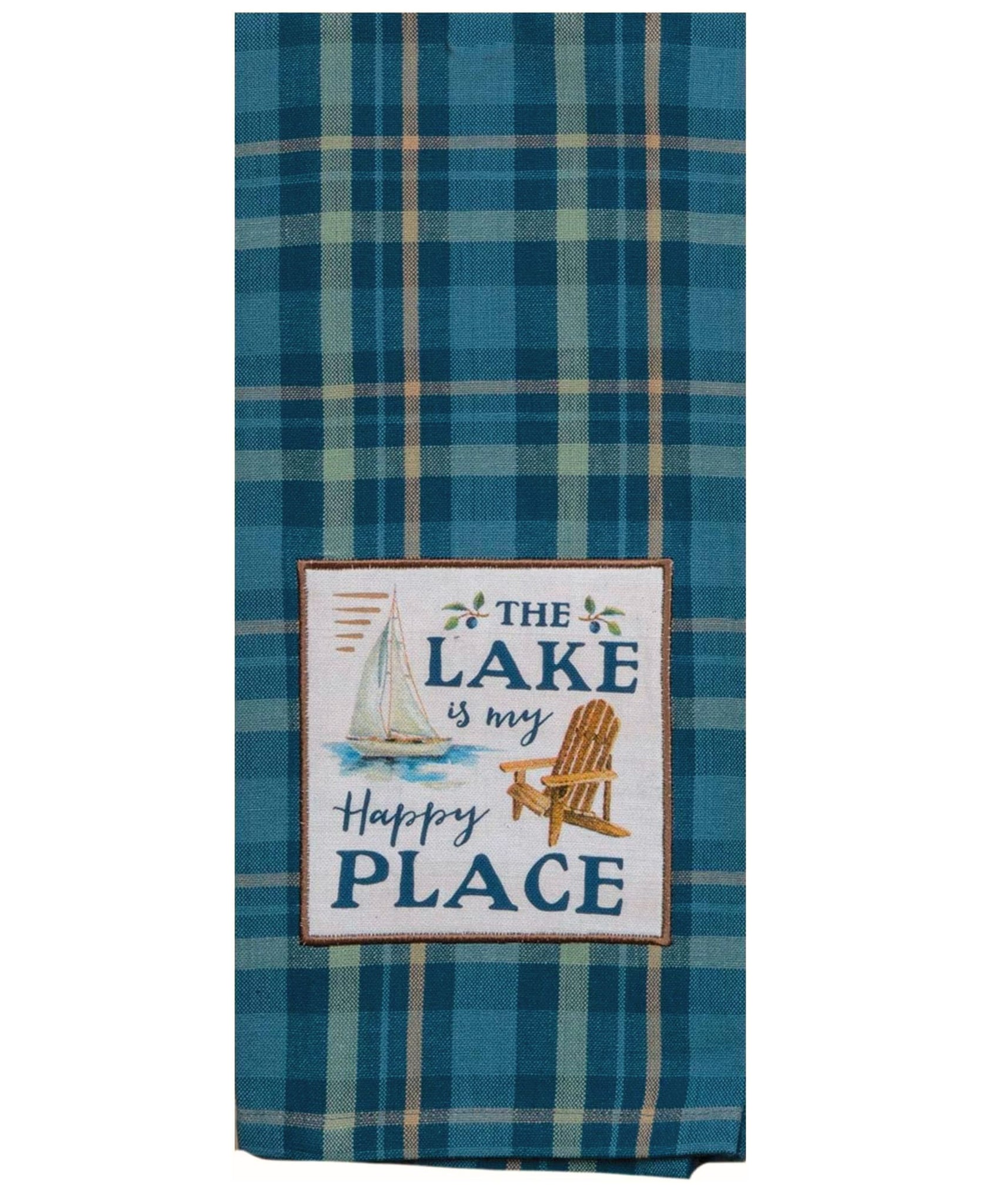 The Lake Is My Happy Place Tea Towel