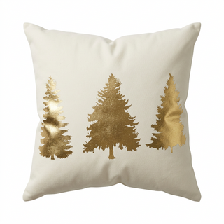 Gold Trees Pillow