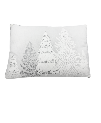 White Trees Lumbar Pillow