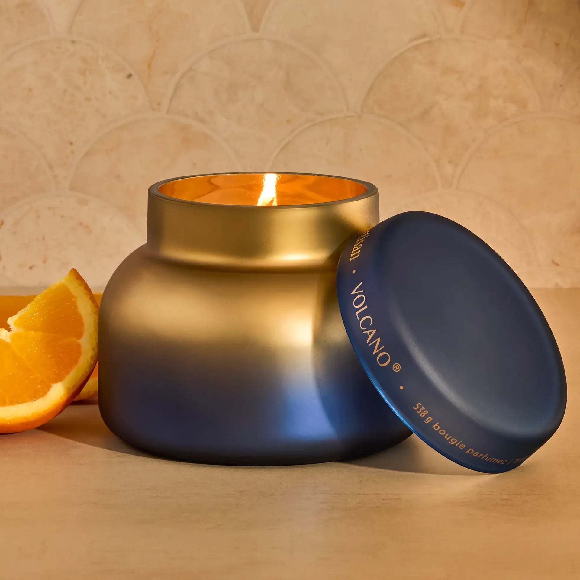 Capri Blue Volcano Artisan Tuscan Radiance Signature Jar Candle - 19 oz