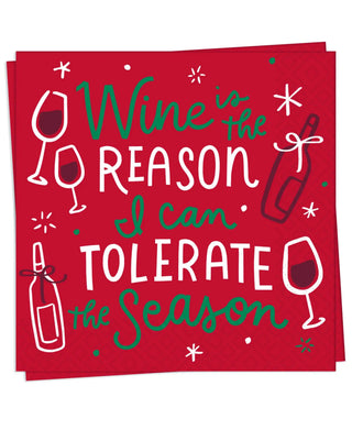 Tolerate The Season Cocktail Napkin