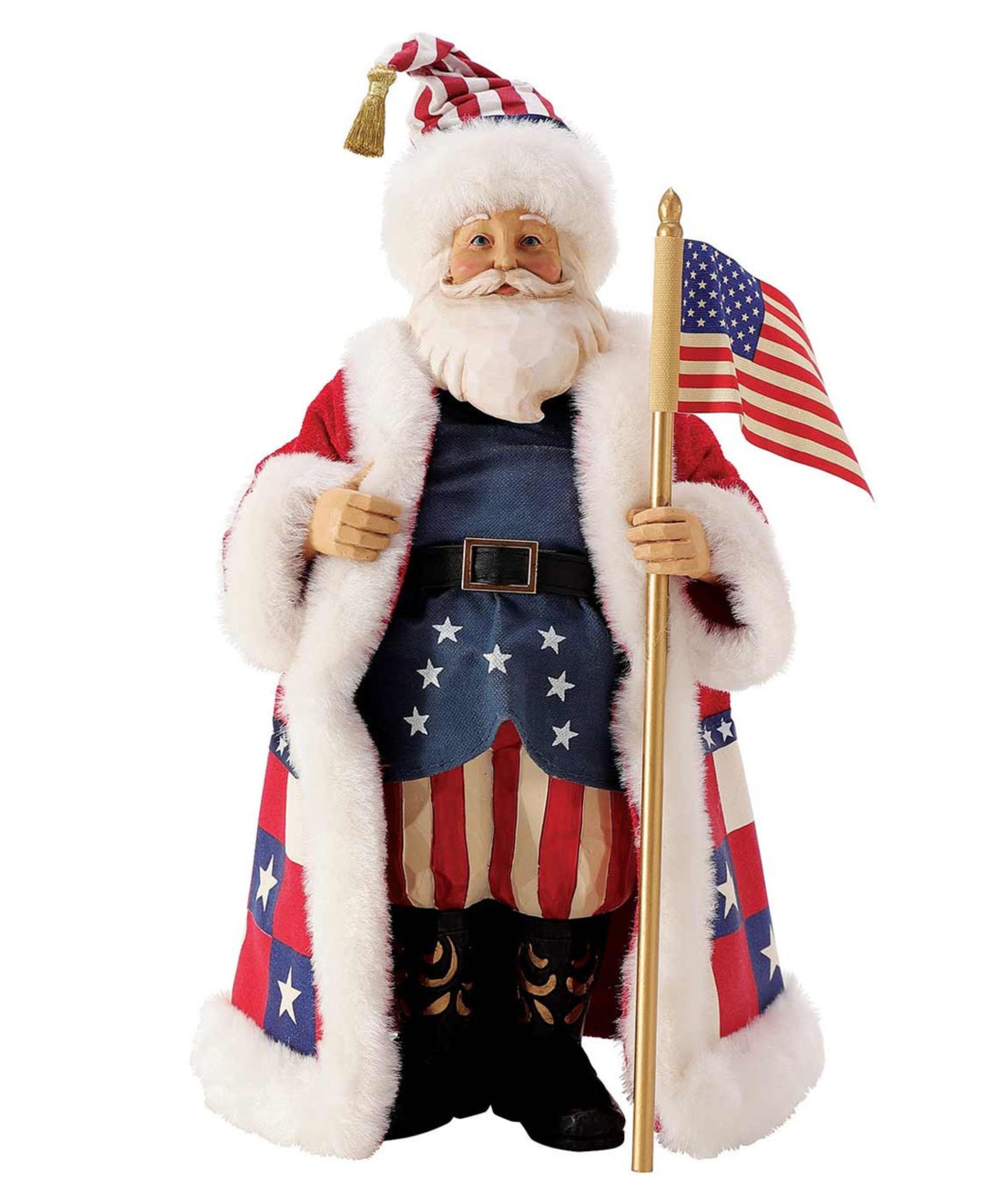 Possible Dreams Stars And Stripes USA Santa