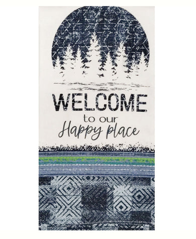 Welcome to our Happy Place Dual Purpose Towel