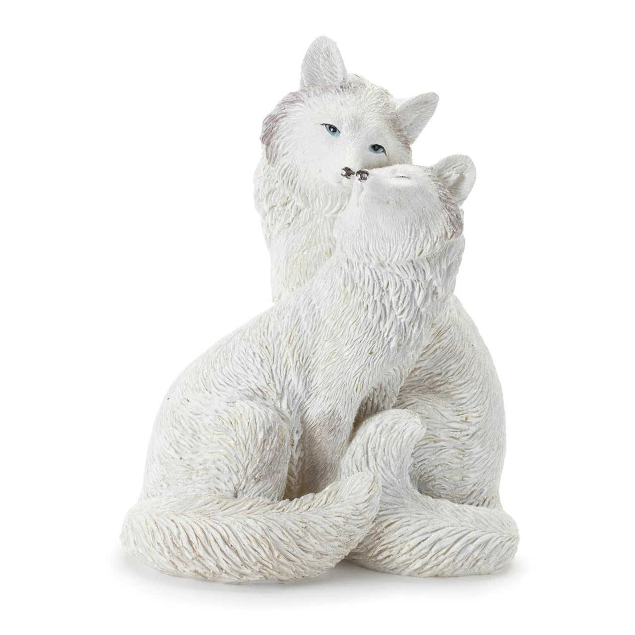 Winter Fox Couple Figurine