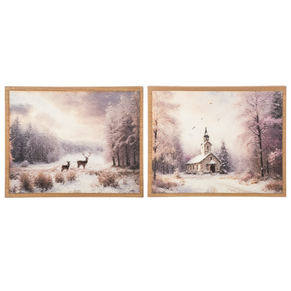 Winter Scene Wall Decor