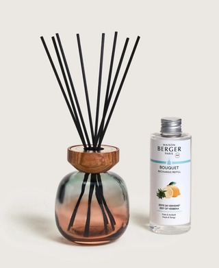 Wood Reed Diffuser Zest Of Verbena - Green/Plum - Maison Berger