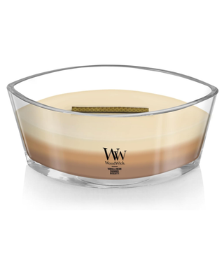 WoodWick Café Sweets Trilogy Candle - Ellipse (Vanilla Bean, Caramel & Biscotti)
