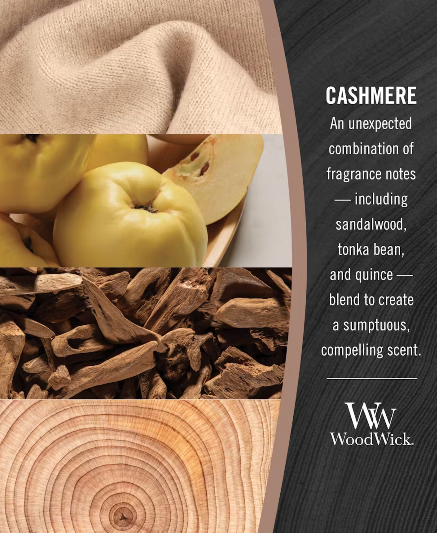 WoodWick Cashmere Candle - Medium