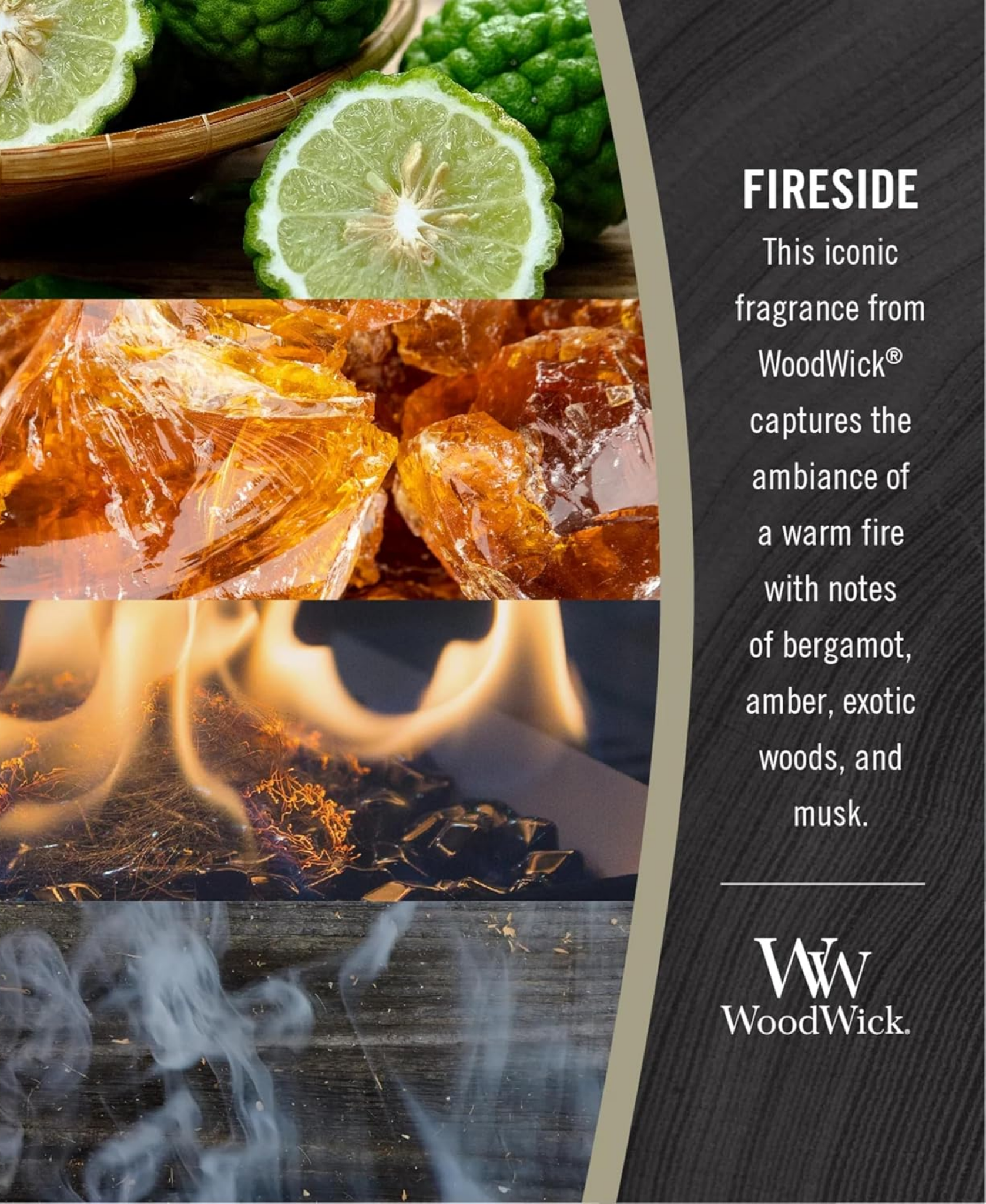 WoodWick Fireside Candle - Medium