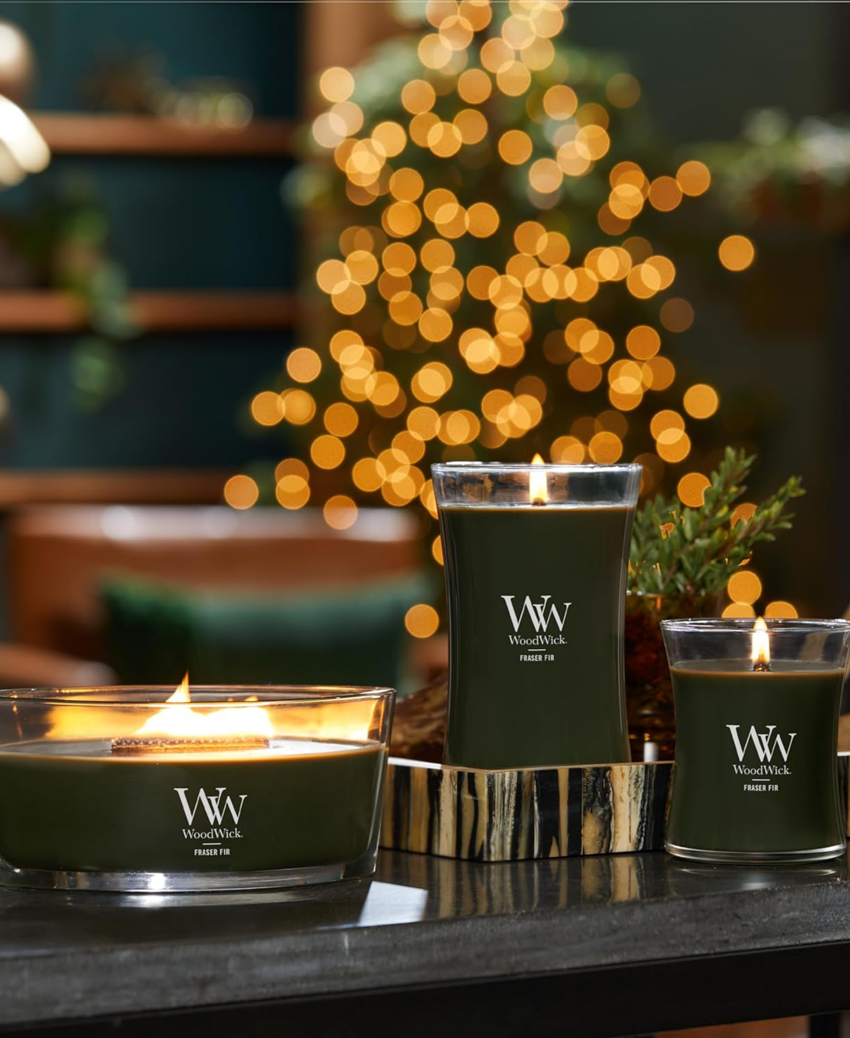 WoodWick Fraser Fir Candle - Medium