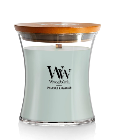 WoodWick Sagewood & Seagrass Candle - Medium