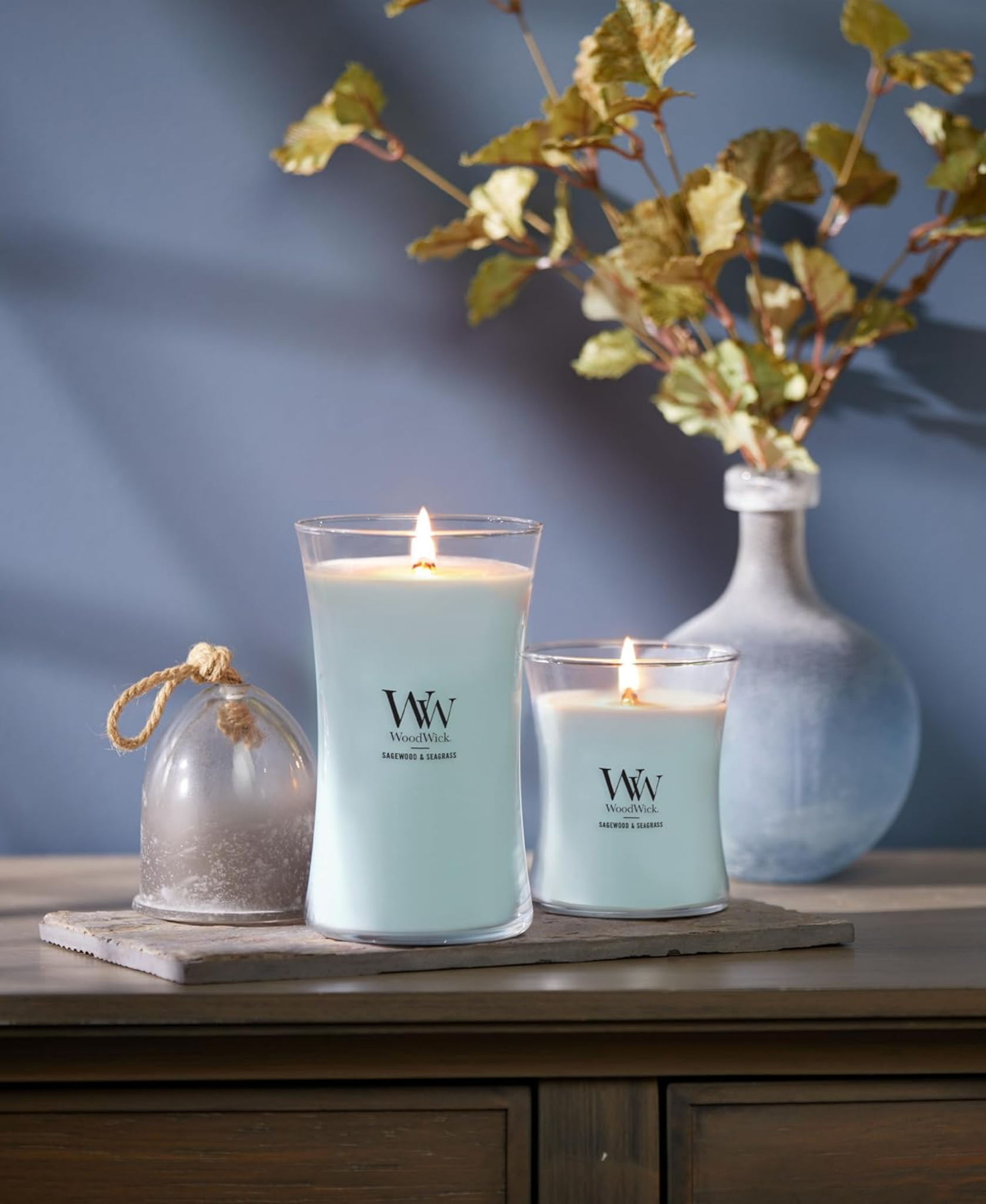 WoodWick Sagewood & Seagrass Candle - Medium