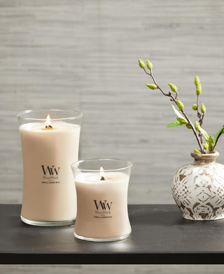 WoodWick Tonka & Almond Milk Candle - Medium