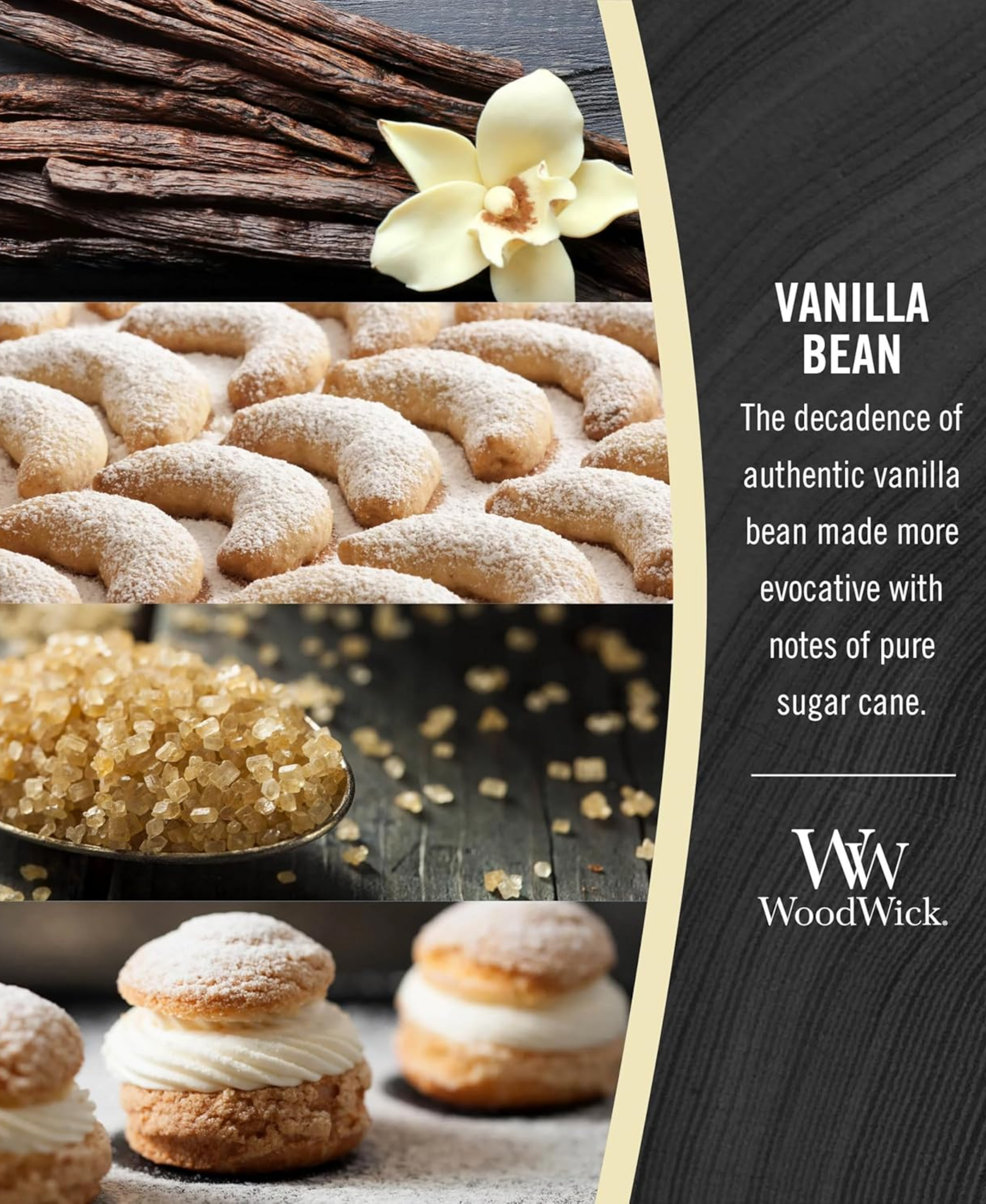 WoodWick Vanilla Bean Candle - Medium