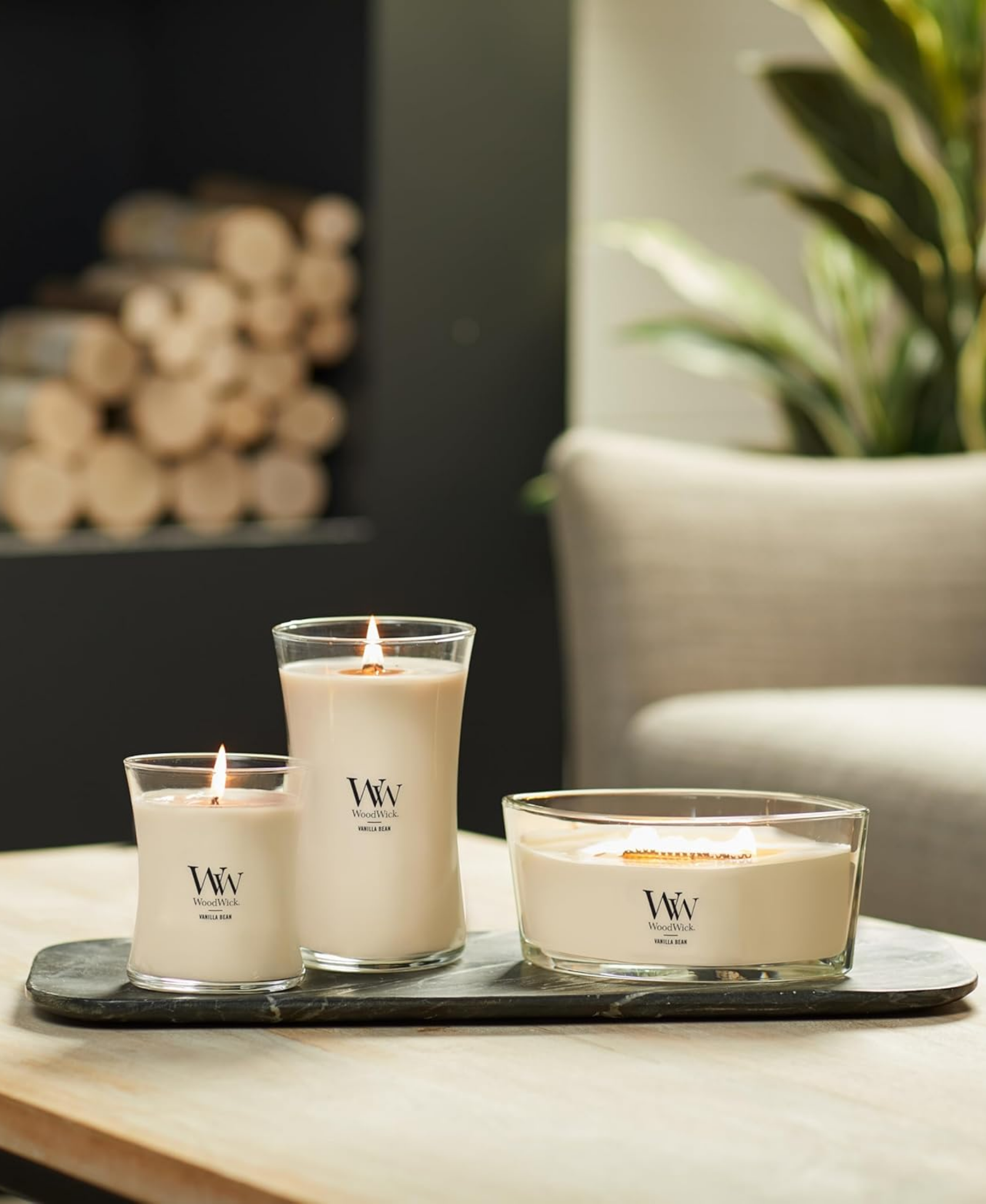 WoodWick Vanilla Bean Candle - Medium