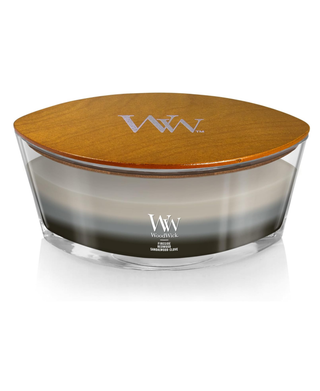 WoodWick Warm Woods Trilogy Candle - Ellipse (Fireside, Redwood & Sandalwood Clove)