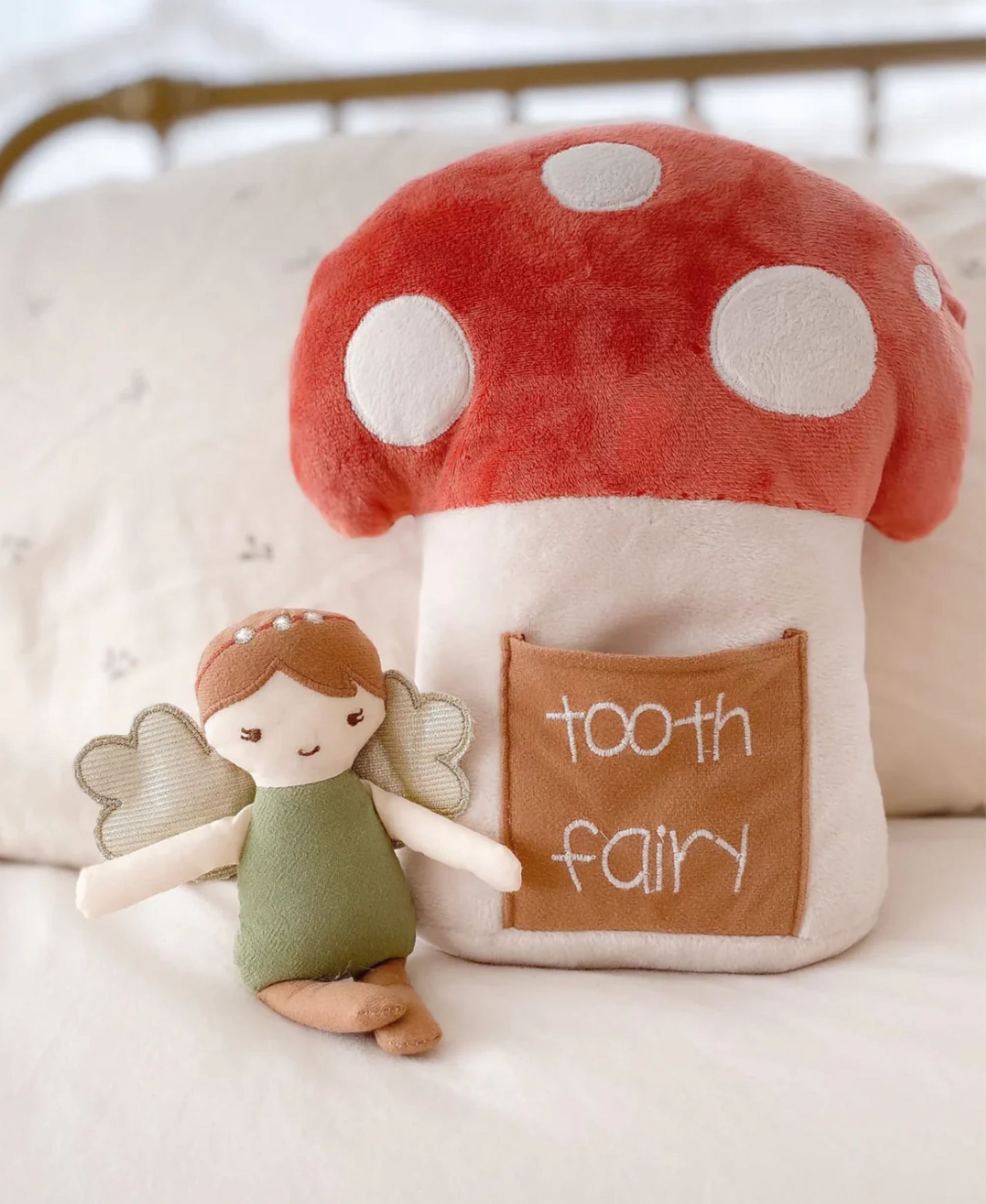 Mon Ami Woodland Fairy Tooth Fairy Pillow Set