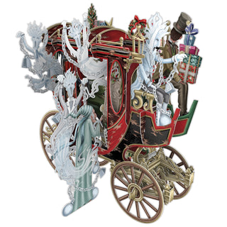 Me & McQ Christmas Carol 3D Pop Up Christmas Card