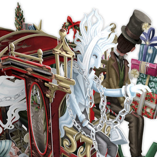 Me & McQ Christmas Carol 3D Pop Up Christmas Card