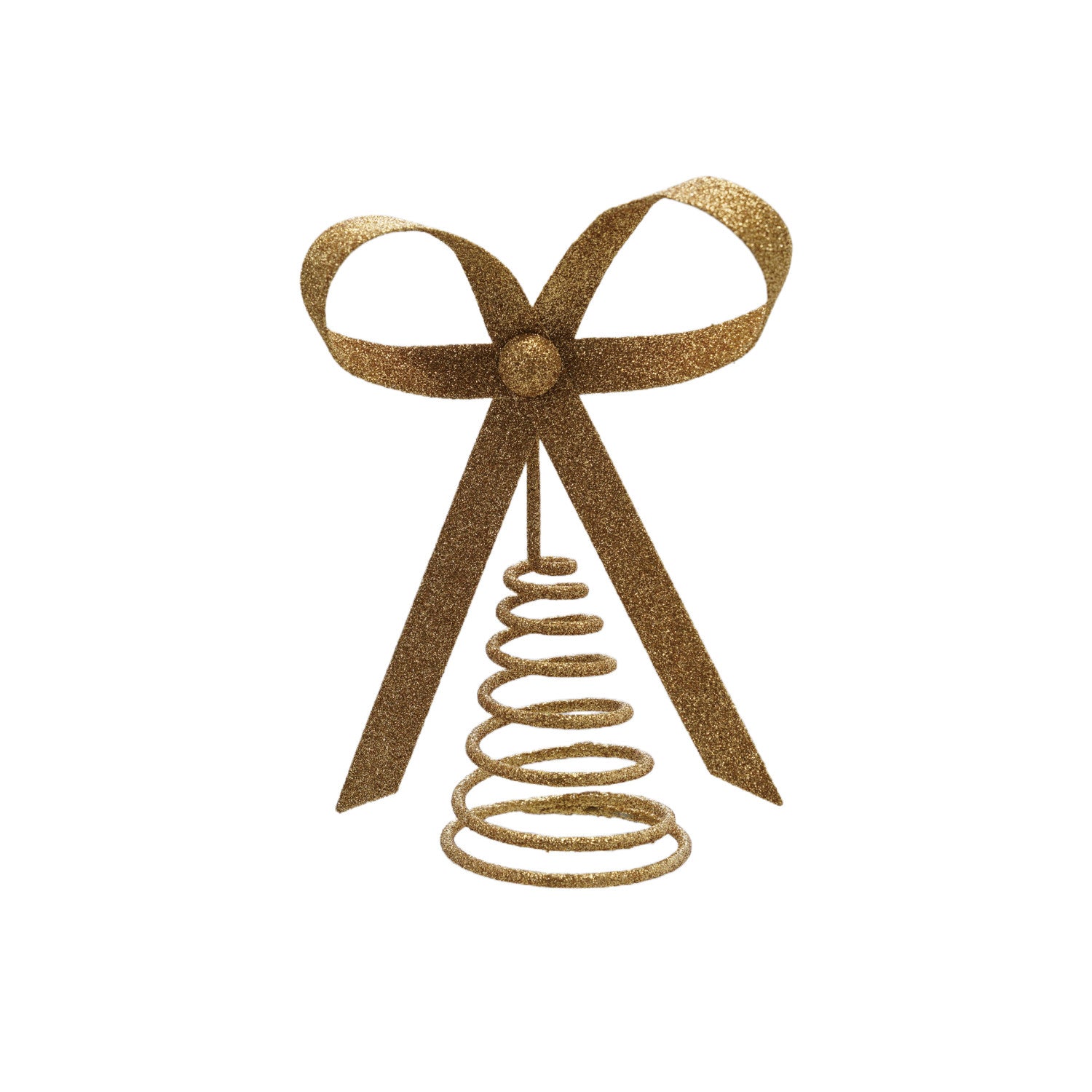 Gold Metal Bow Tree Topper