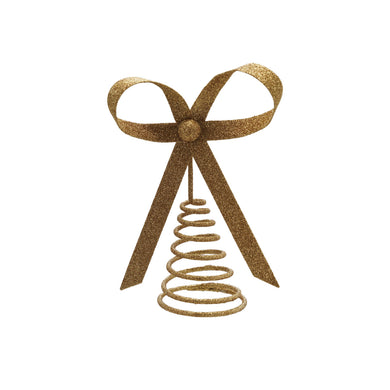 Gold Metal Bow Tree Topper