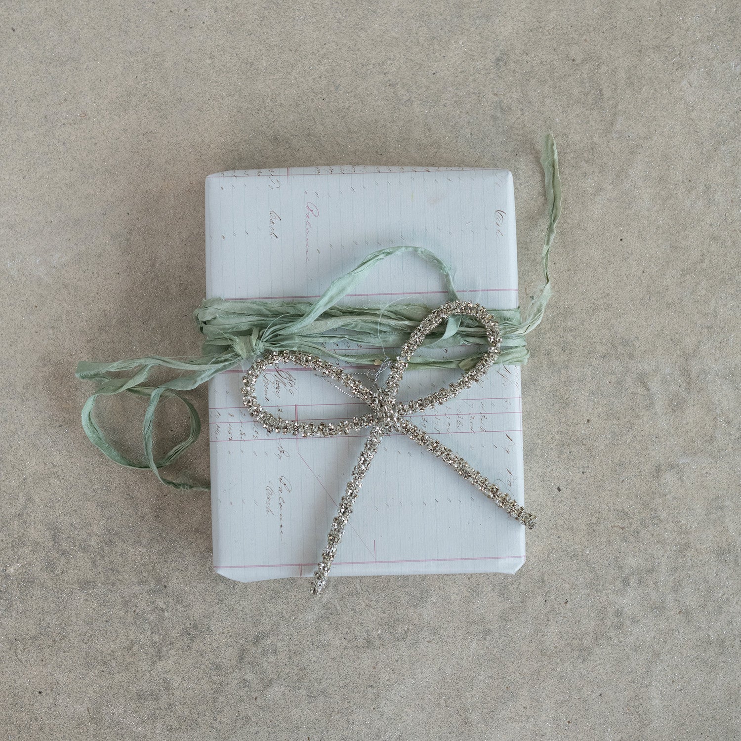 Rhinestone Bow Ornament