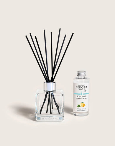 Cube Reed Diffuser 100 ml - Zest Of Verbena - Maison Berger