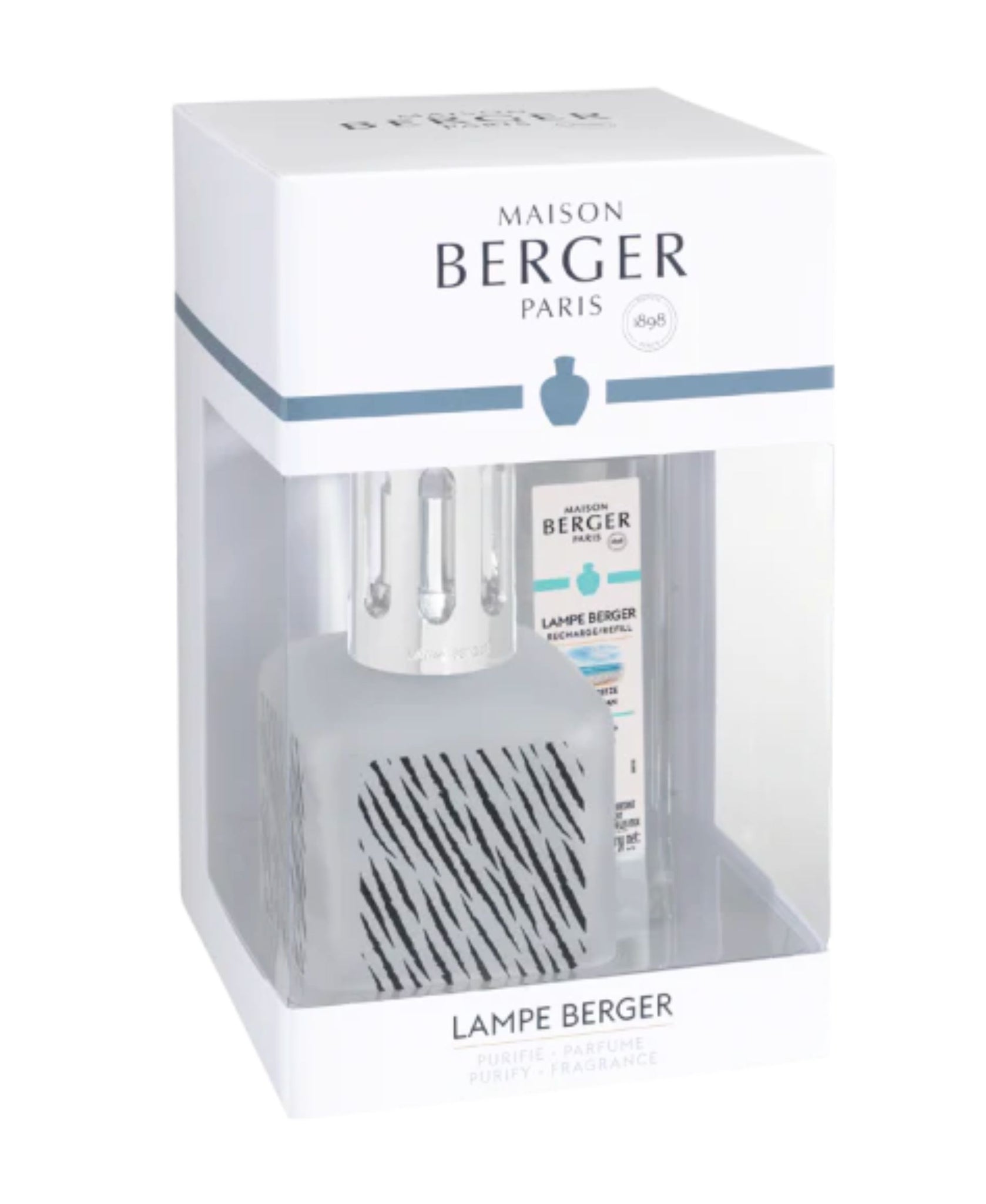 Ice Cube Zebra Lamp Gift Set - Lampe Berger