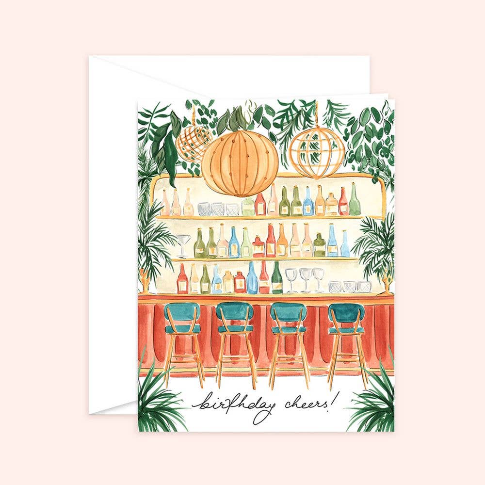 Tropical Birthday Cheers Card Blank