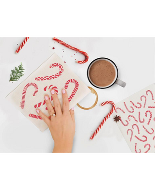 Candy Cane Dishcloths - Set of 2