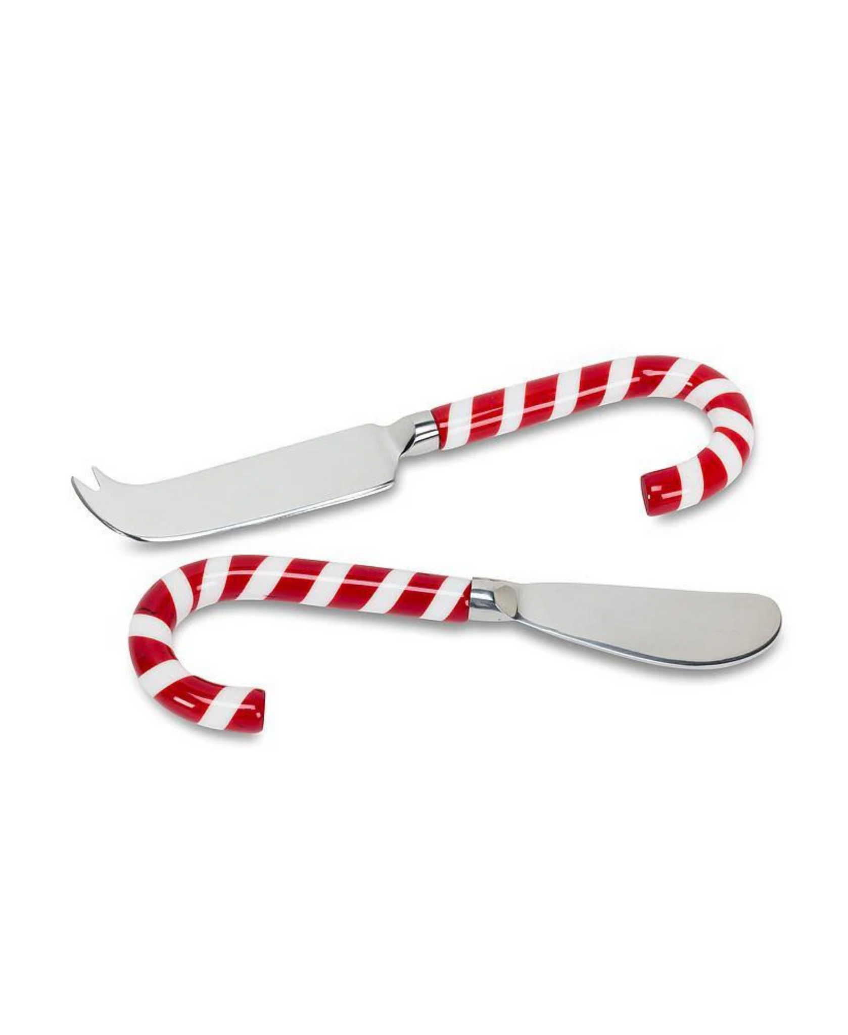 Candy Cane Handle Cheese Knife and Pate Spreader