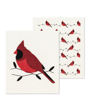 Cardinals Dishcloths - Set of 2