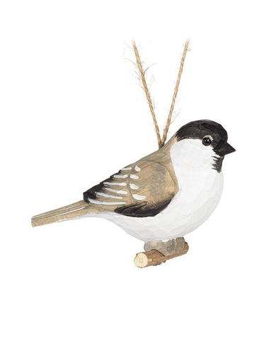 Chickadee Carved Ornament