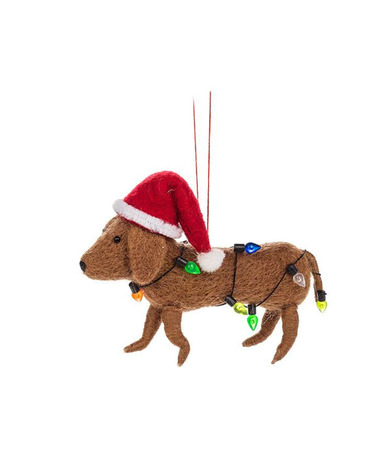 Dachsund With Lights Ornament