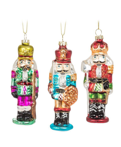 Nutcracker Ornaments - Set of 3