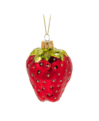 Single Strawberry Ornament