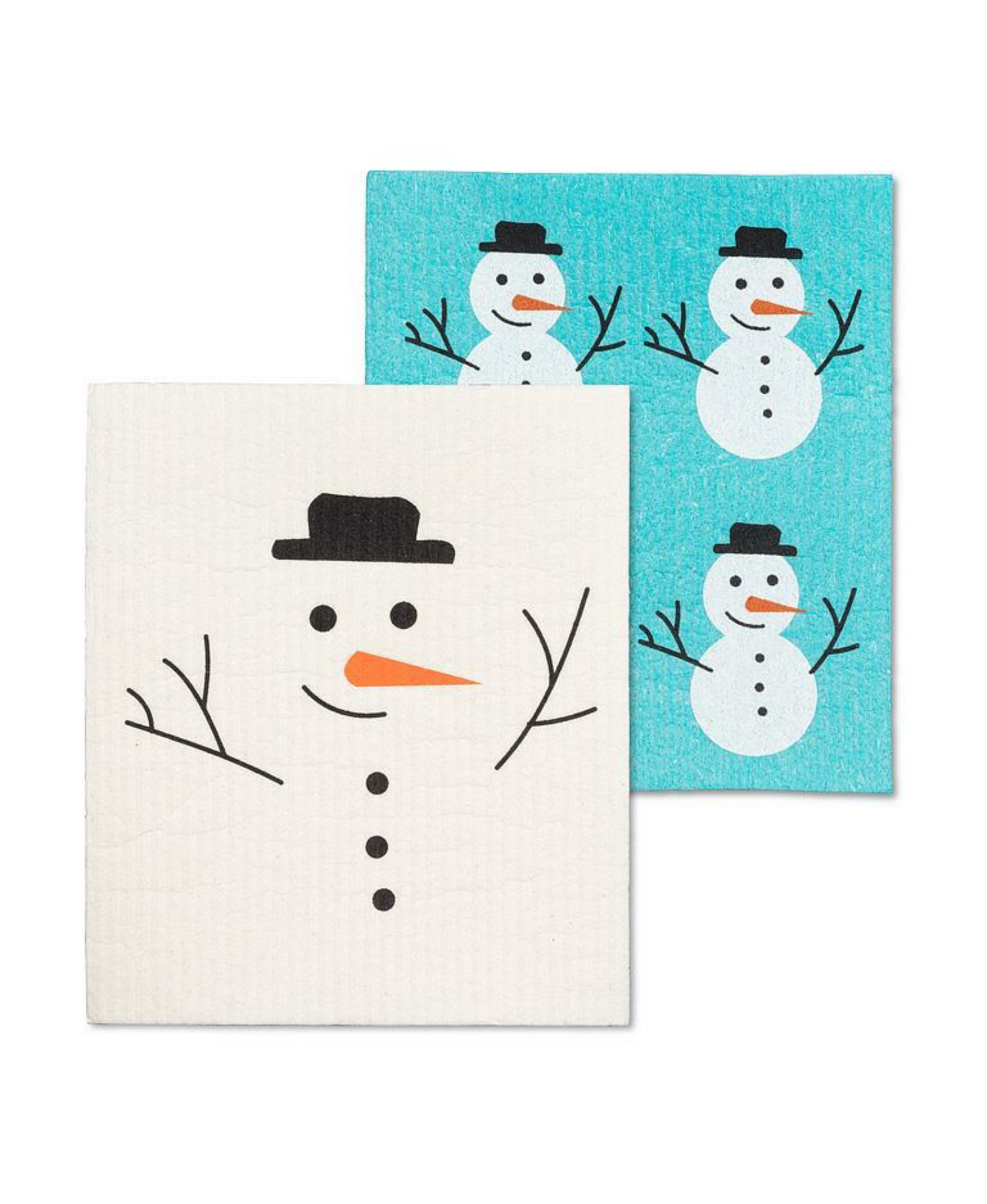 Snowman Dishcloths - Set of 2