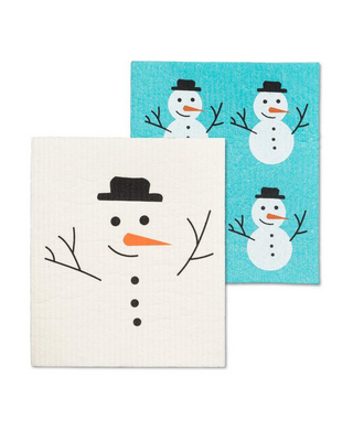 Snowman Dishcloths - Set of 2