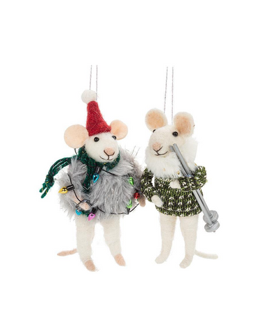 Winter Mouse Ornaments