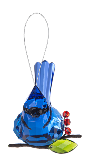 Crystal Expressions Elegant Berry Blue Jay Ornament