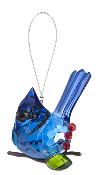 Crystal Expressions Elegant Berry Blue Jay Ornament